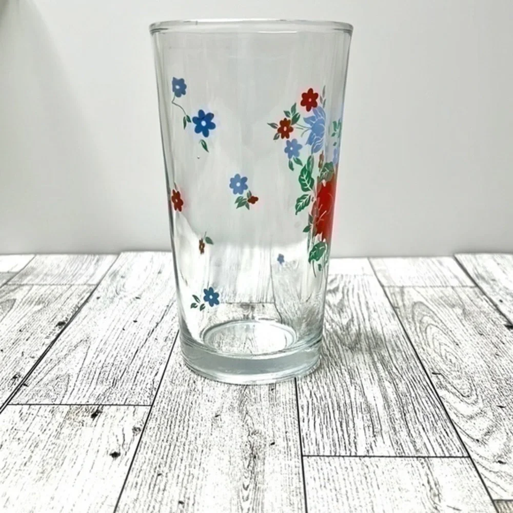 Firna Indonesian Vintage Floral Tumblers (Set of 4)